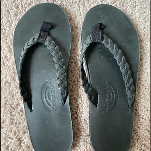 Rainbow Sandals Women's Single Layer Leather Sandal w/Double Braided Strap